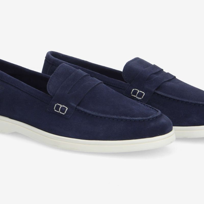 YACHT LOAFER M - SUEDE - BLEU